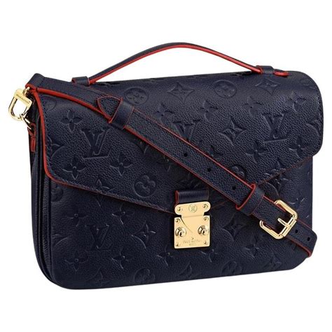 louis vuitton pochette metis navy / red monogram empreinte|Louis Vuitton reverse monogram.